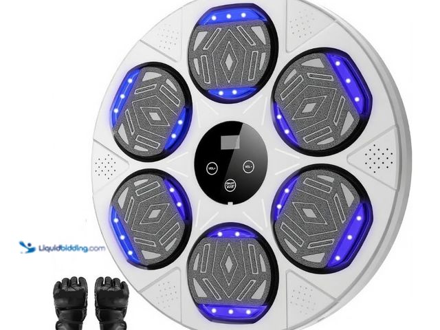 Lot 49-3431855 - Music Boxing Machine, Boxing Wall Mount Machine for Kids Adult, Smart Focus Punching Training Machin...