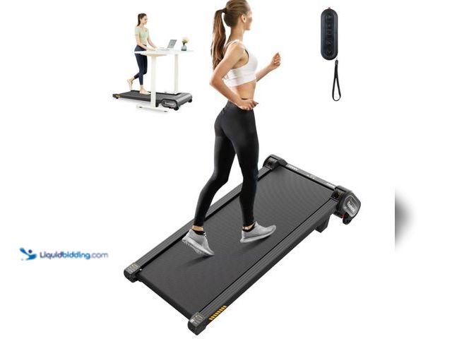 Lot 49-3531145 - FINEHORSE Walking Pad Treadmill with Auto Incline, 6 in 1 Under Desk Treadmill, 6-Level Incline Trea...