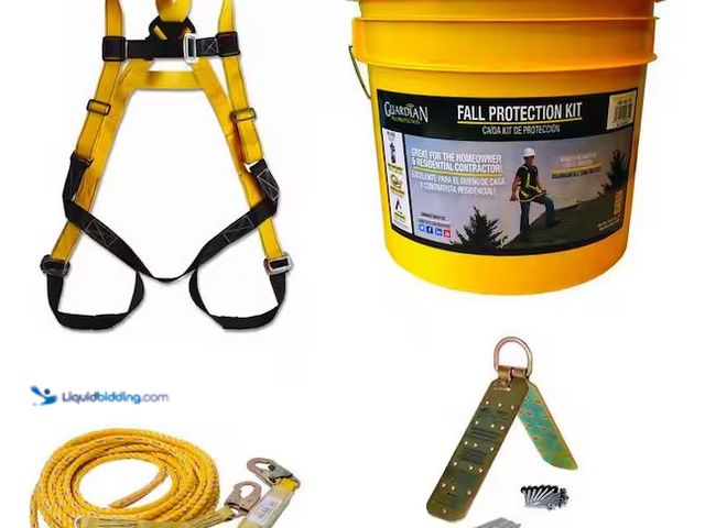 Lot 49-1568801 - Guardian Fall Protection Rooftop Safe-Tie Bucket Kit Model # 00815-QC, New  Ref#SR0114