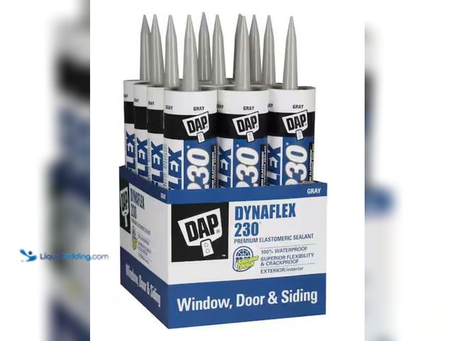 Lot 49-2006384 - (12-Pack) DAP Dynaflex 230 10.1 oz. Gray Premium Latex Exterior/Interior Window, Door and Trim Seala...
