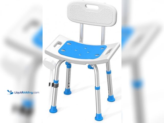 Lot 49-5437233 - Shower Chair for Inside Shower with Removable Back, 400 lbs Heavy Duty Bath Seat for Bathtub, Safety...