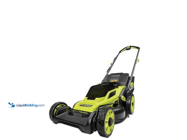Lot 49-5416436 - RYOBI ONE+ HP 18V Brushless 16 in. Cordless Battery Walk Behind Push Lawn Mower. [Model # P1190] Use...