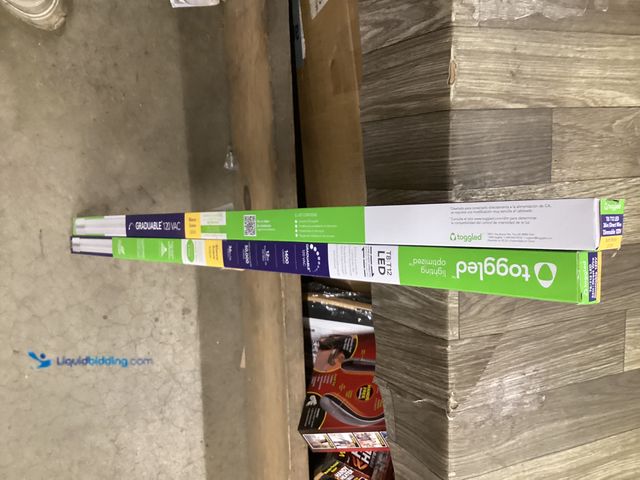 Lot 49-5415085 - Qty 2. toggled 12-Watt 36 in. Linear Dimmable T8 LED Tube Light Bulb. Model # D312-30321. Unused.