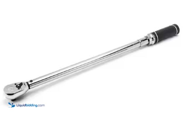Lot 49-3615740 - Husky 1/2" Drive Torque Wrench, 50ft/lbs. to 250ft/lbs. (Model # H2DTWA) Slightly used condition.  R...