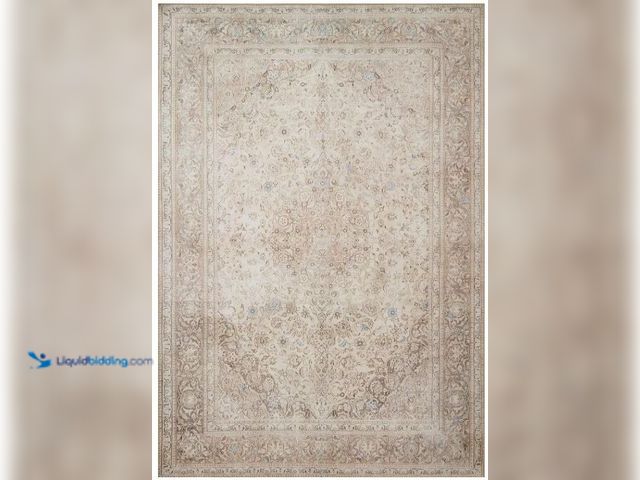 Lot 49-1516424 - Loloi Loren Collection LQ-03 Sand/Taupe 8'-4" x 11'-6" Area Rug, model # B07B5CH4JQ, new.  Ref#4G-07...