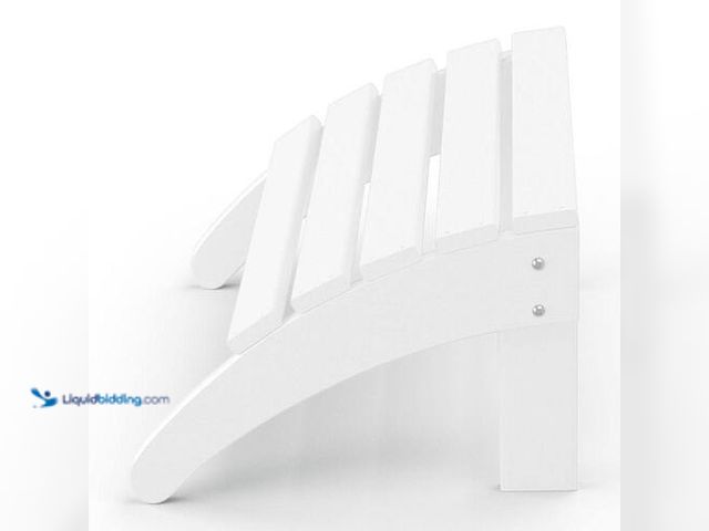 Lot 49-3614353 - Westin Outdoor District White Plastic Outdoor Adirondack Ottoman, Model # 2001OT-WH, Unused.  Ref#SB...