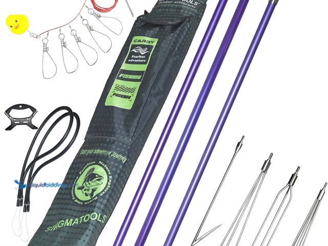 Lot 49-3563496 - Spearfishing Pole Hawaiian Sling Fishing Spear Set Fiberglass Pole Spear Harpoon Spearfishing Gear. ...