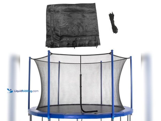Lot 49-2021737 - Net Only-Upper Bounce Machrus Trampoline Enclosure Net for 16 ft. Round Frames with Adjustable Strap...