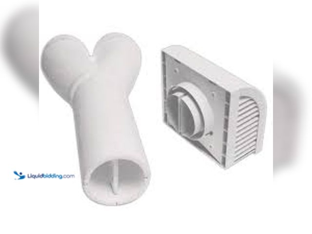 Lot 49-5448520 - Panasonic Exterior Wall Cap Accessory, Designed for WhisperComfort Model #FV-06VE1 ERV Exhaust and S...