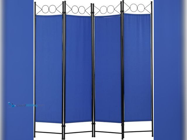 Lot 49-3531244 - 4 Panel Room Divider 5.6FT Steel Frame Screen Folding Privacy Screen Freestanding Partition for Home...