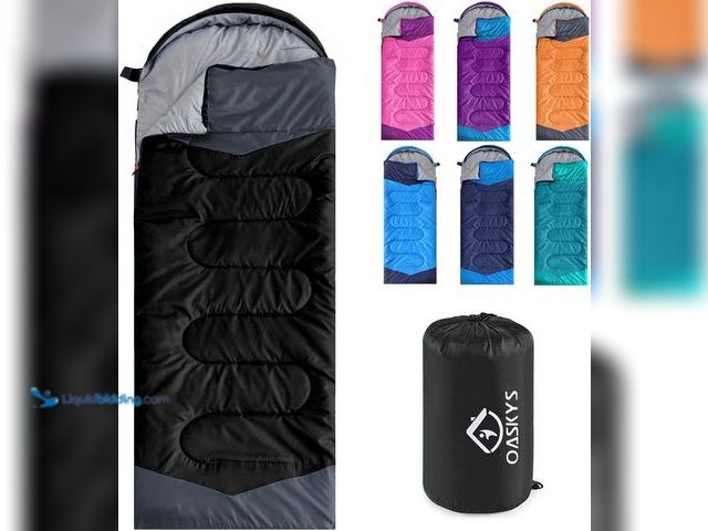 Lot 49-5453027 - oaskys Camping Sleeping Bag - 3 Season Warm & Cool Weather - Summer Spring Fall Lightweight Waterpro...
