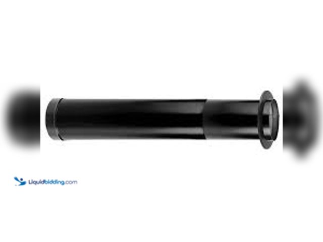 Lot 49-5485344 - DuraVent DuraBlack Stove Pipe 6in. Diameter X 44 to 68in. Telescoping Length w/ Trim. Model # 6DBK-T...