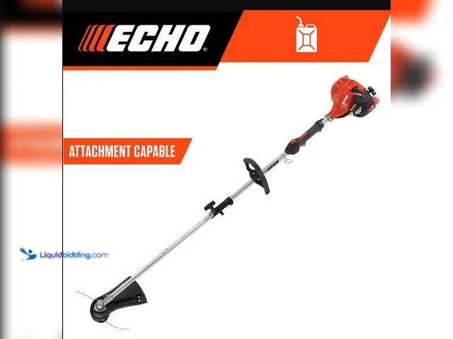 Lot 49-5552332 - ECHO
21.2 cc Gas 2-Stroke Attachment Capable Straight Shaft String Trimmer with 17 in. Swath and Sp...