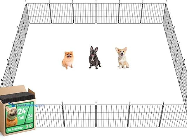 Lot 49-1556392 - FXW MiniPaws Unleashed Dog Playpen for Yard & RV Camping, Expandable 24-inch 24 Panels for Puppies a...