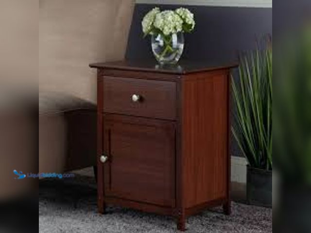 Lot 49-3539301 - Eugene Accent Table Walnut. Model # 94215. Unused