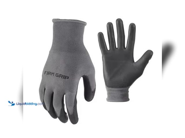 Lot 49-5452635 - Firm Grip
Large General Purpose Polyurethane Grip Work Gloves (12-Pack) Item is unused, PK of 4.