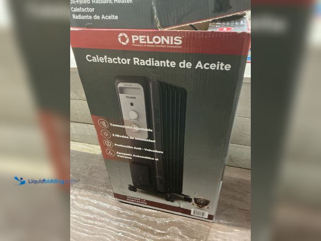 Lot 49-5484632 - Pelonis
1,500-Watt Oil-Filled Radiant Electric Space Heater with Thermostat (scuffs and scratches) ...