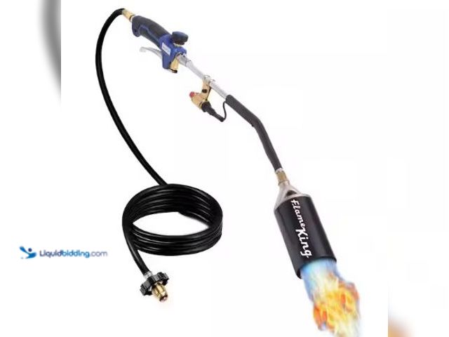 Lot 49-3631088 - Flame King 340,000 BTU Propane Torch Self Igniting with Turbo Blast Trigger and Flow Valve, Model # ...
