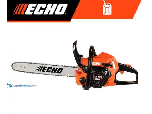 Lot 49-1624648 - ECHO 16 in. 34.4 cc Gas 2-Stroke Engine Rear Handle Chainsaw Model # CS-3510-16, Used, Has Compressi...