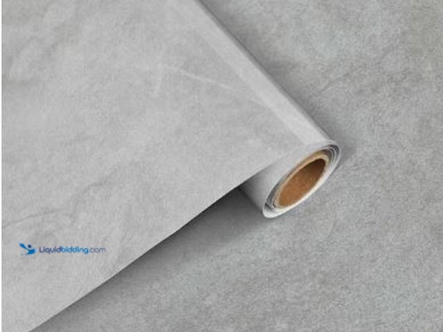 Lot 49-5436777 - Set of 2. (1) Jeedeson Gray Gloss Peel and Stick Wallpaper Contact Paper,High Temperature Resistant ...