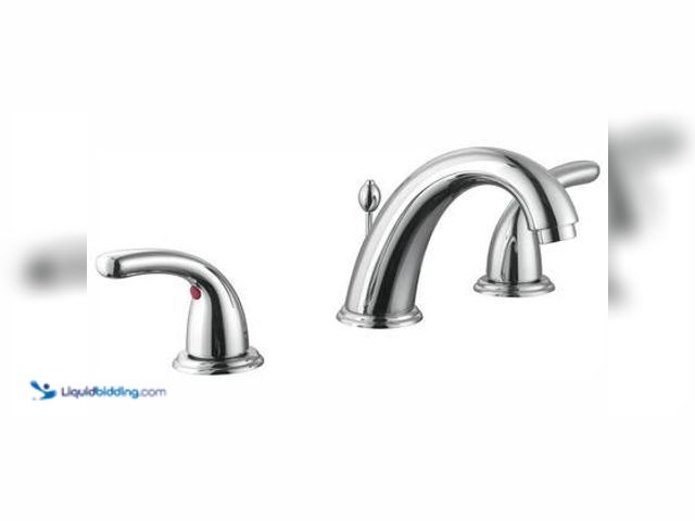 Lot 49-5559642 - Glacier Bay Builders 8 in. Widespread Double-Handle High-Arc Bathroom Faucet in Polished Chrome. Mod...