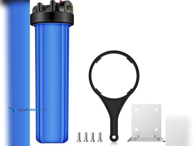 Lot 49-3513470 - SimPure Whole House Water Filter Housing (DB20P), 20" x 4.5" Sediment Carbon Filter Universal Housin...