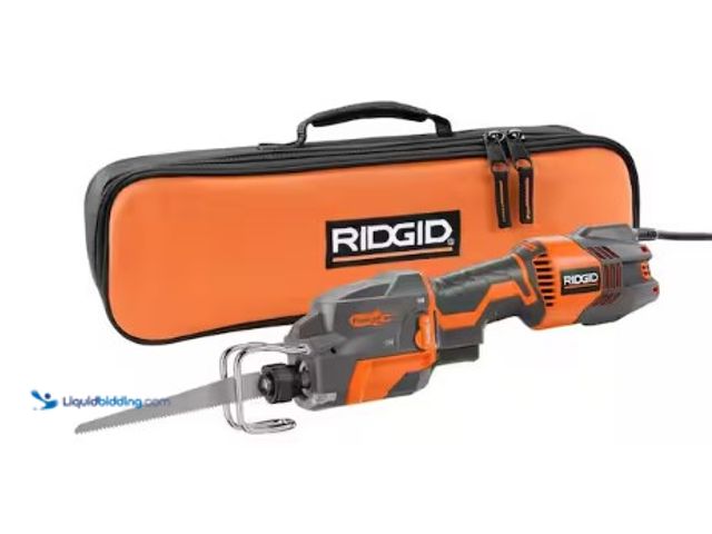 Lot 49-3612874 - RIDGID Thru Cool 6 Amp Corded 1-Handed Orbital Reciprocating Saw Kit, Model # R3031, Used, Has most ...