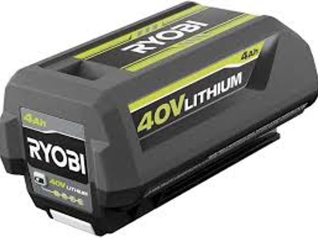 Lot 49-5448755 - RYOBI 40V Lithium-Ion 4.0 Ah Battery. Model # OP4040A1. Unused