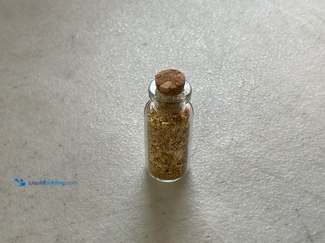 LiquidBidding - Lot 49-3708547 - RARE ONE INCH GLASS VILE OF PURE 24K ...