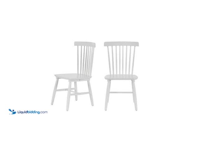 Lot 49-5542679 - StyleWell
White Wood Windsor Dining Chair (Set of 2) Unused