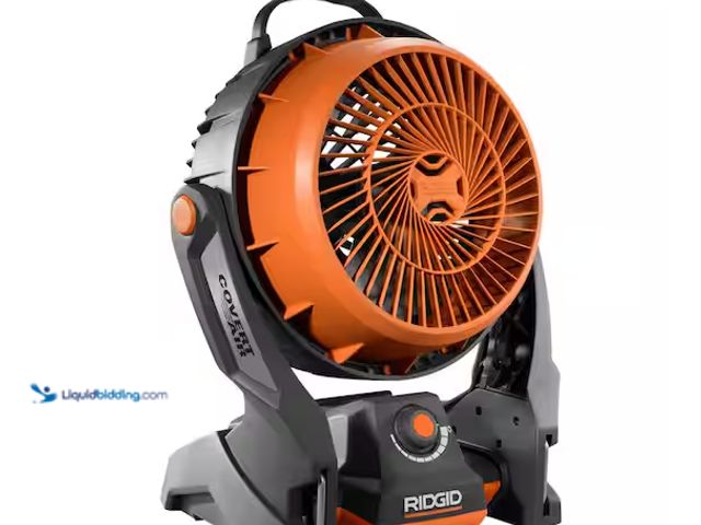 Lot 49-1552569 - RIDGID 18V Hybrid Variable Speed Jobsite Fan (Tool Only) Model#R860720B, Unused  Ref#HDPA1113