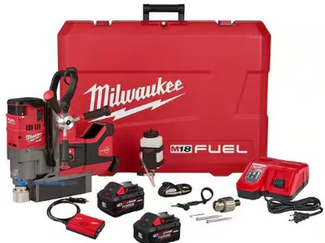 Lot 49-3618582 - Milwaukee M18 FUEL 18V Lithium-Ion Brushless Cordless 1-1/2 in. Lineman Magnetic Drill High Demand K...