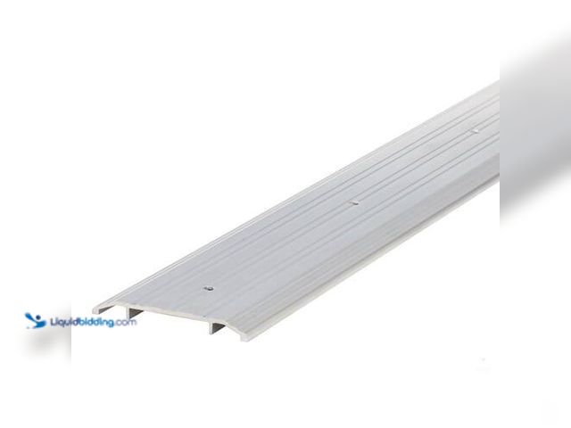 Lot 49-3616761 - M-D Building Products 5 in. x 72 in. Silver Aluminum Commercial Flat-Profile Door Weatherstripping T...