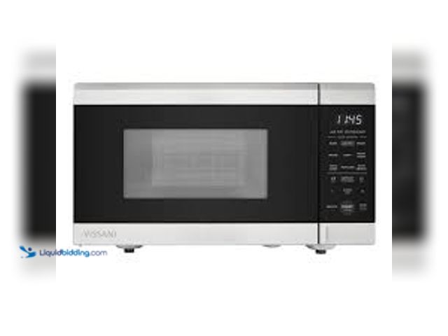 Lot 49-5483800 - Vissani 19 in. 0.9 cu. ft. 900-Watt Countertop Microwave Oven in Stainless Steel with Convection and...