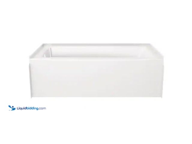 Lot 49-5510757 - Delta
Classic 500 60 in. x 32 in. Alcove Deep Soaking Bathtub with Left Drain in High Gloss White I...