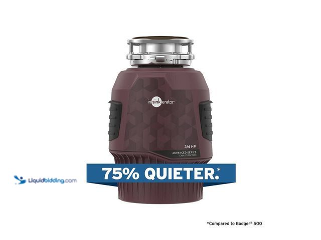 Lot 49-5477767 - InSinkErator
Evolution 1300, 3/4 HP Garbage Disposal, Advanced Series EZ Connect Continuous Feed Fo...