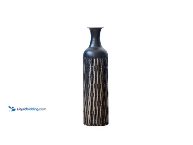 Lot 49-1622698 - 33"in Metal Vase(Black), Unused, Model W2796P386870YY  Ref#PA0708