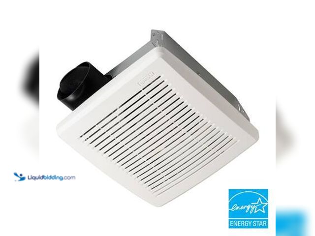 Lot 49-5559614 - Broan-NuTone50 CFM Ceiling Bathroom Exhaust Fan with No‑Cut Installation, Quiet Operation. Model # 6...