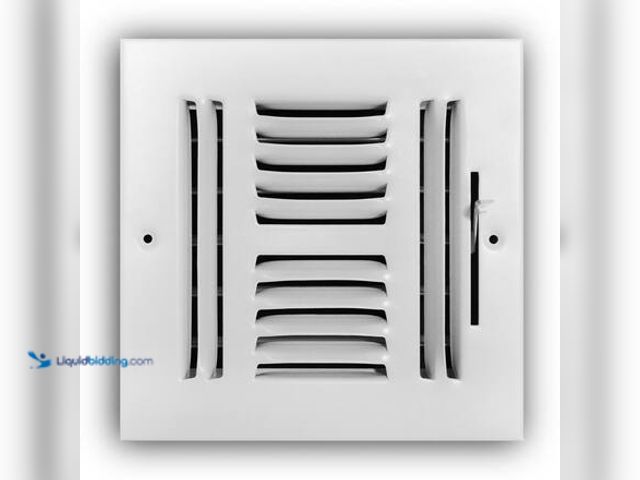 Lot 49-5546645 - qty 3 - Everbilt 6 in. x 6 in. 4-Way Steel Wall/Ceiling Register in White Model # E104M06X06 New