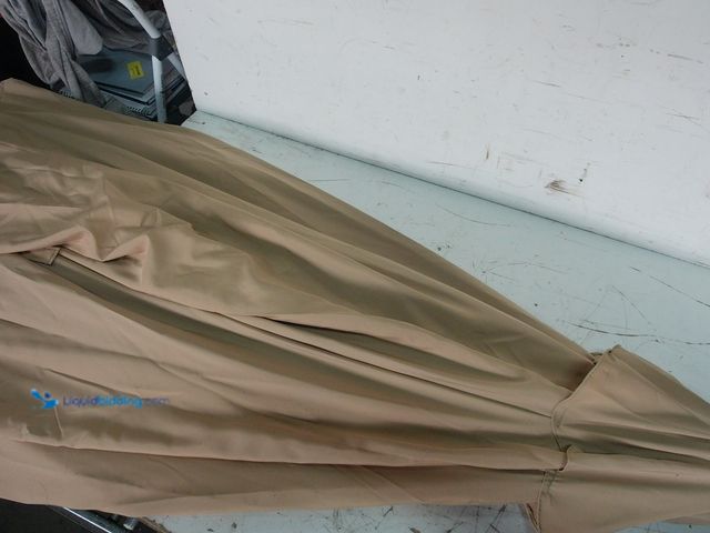 Lot 49-3631405 - 10-Ft Outdoor Patio Umbrella, Tan, Slightly used condition.   Ref#BIN0730