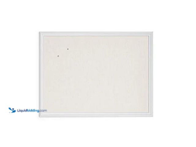 Lot 49-1556622 - U Brands Linen Bulletin Board, 40" X 30", White Décor Frame Model #2917U00-01, Unused  Ref#BLUEAMA12...