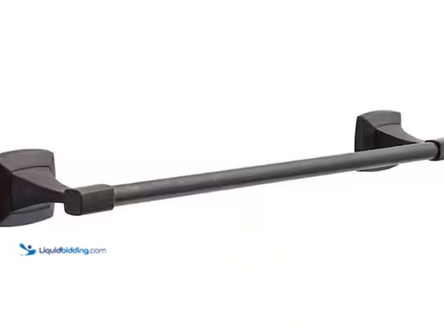 Lot 49-3614504 - Delta Portwood 18 in. Wall Mount Towel Bar Bath Hardware Accessory in Venetian Bronze, Model # PWD18...