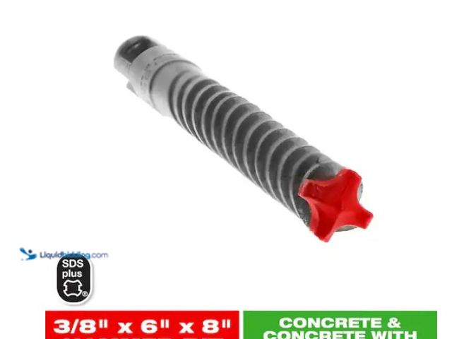 Lot 49-5574037 - DIABLO
3/8 in. x 6 in. x 8 in. Rebar Demon SDS-Plus 4-Cutter Full Carbide Head Hammer Drill Bit. St...