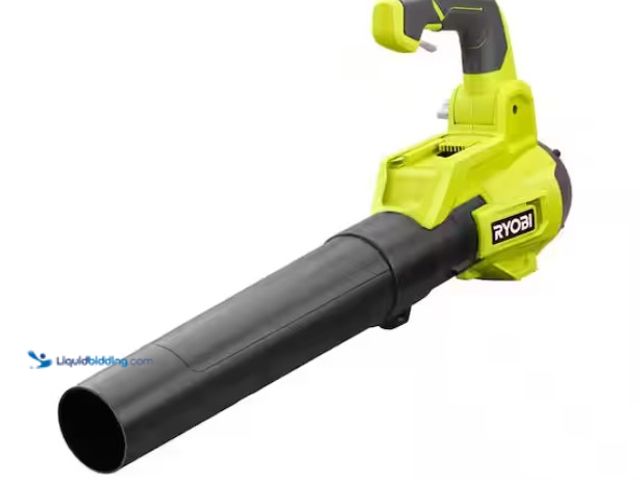 Lot 49-3470883 - RYOBI 40V 120 MPH 450 CFM Cordless Battery Variable-Speed Jet-Fan Leaf Blower (Tool-Only), Model # R...