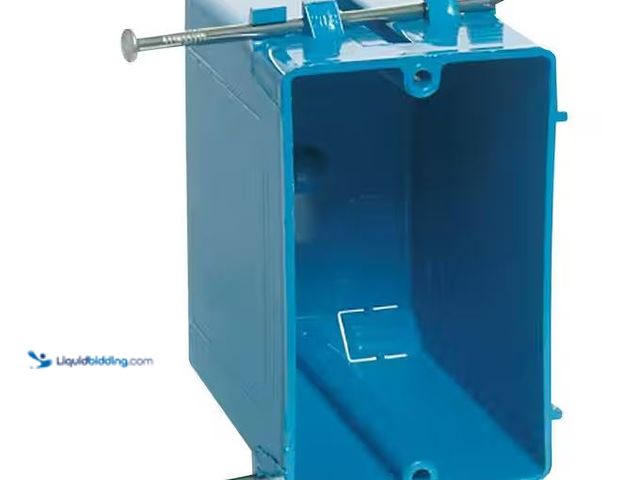 Lot 49-1576480 - Carlon Electrical PVC 1-Gang 20 cu. in. New Work Electrical Outlet Box (Case of 100) Model #B120A-UP...