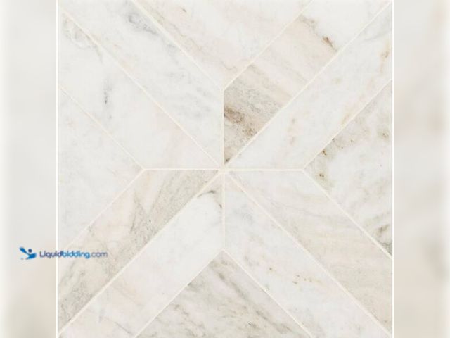 Lot 49-5573633 - MSI
Take Home Sample - Arabescato Venato White 4 in. x 4 in. Honed Mosaic Marble Floor and Wall Til...