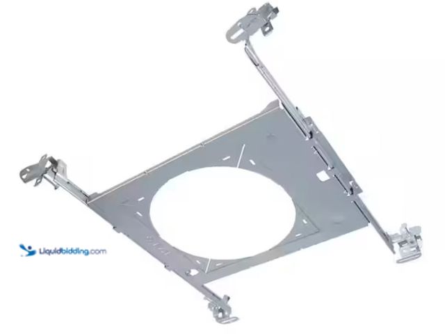 Lot 49-3611936 - Lot of 5) HALO HL 6 in. Mounting Frame for Round and Square Canless Recessed Fixtures, Model # HL6RS...