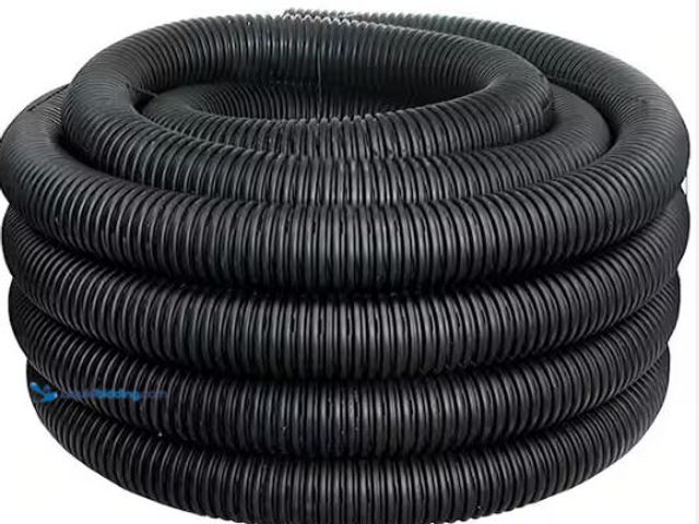 Lot 49-1549481 - Advanced Drainage Systems 4 in. x 25 ft. Single wall Perforated Drain Pipe, Model # 04010025, Slight...