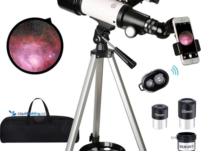 Lot 49-5448201 - Telescope for Kids Adults Beginners,70mm Aperture 400mm Focal Length Telescopio for Astronomy, Multi...