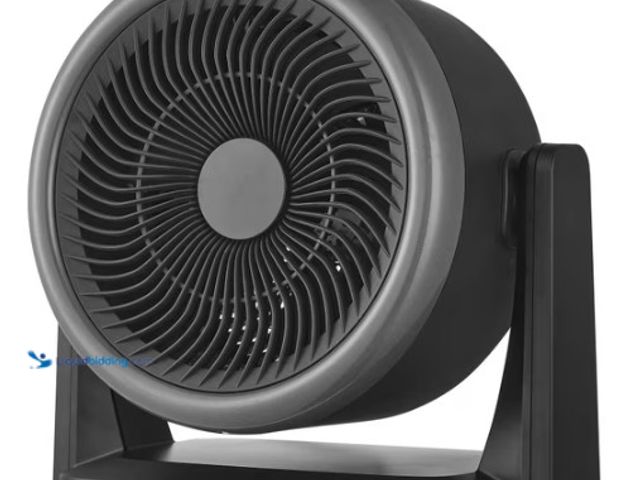 Lot 49-3563693 - Midea 2-In-1 Heater and Fan, 4 Speed, 1,500 Watts, Digital, Adjustable Tilt, Portable, Black (tested...